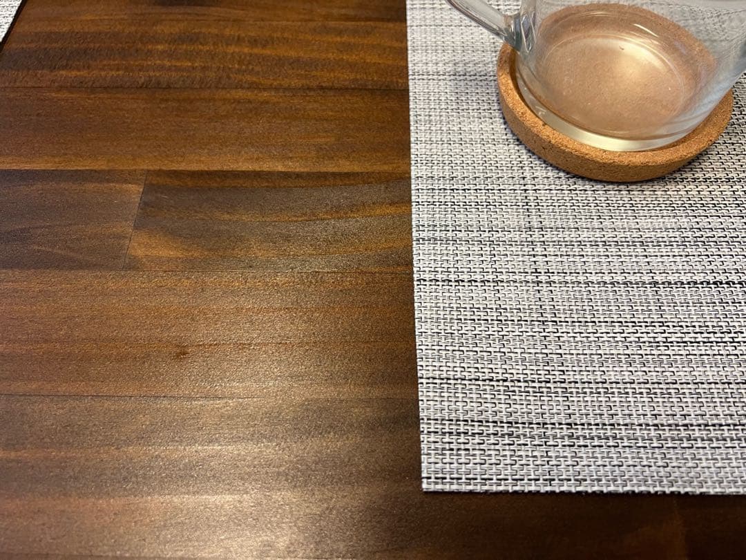 【送料無料】 ローテーブル 長方形 120cm 70cm パイン こげ茶 ロ型脚