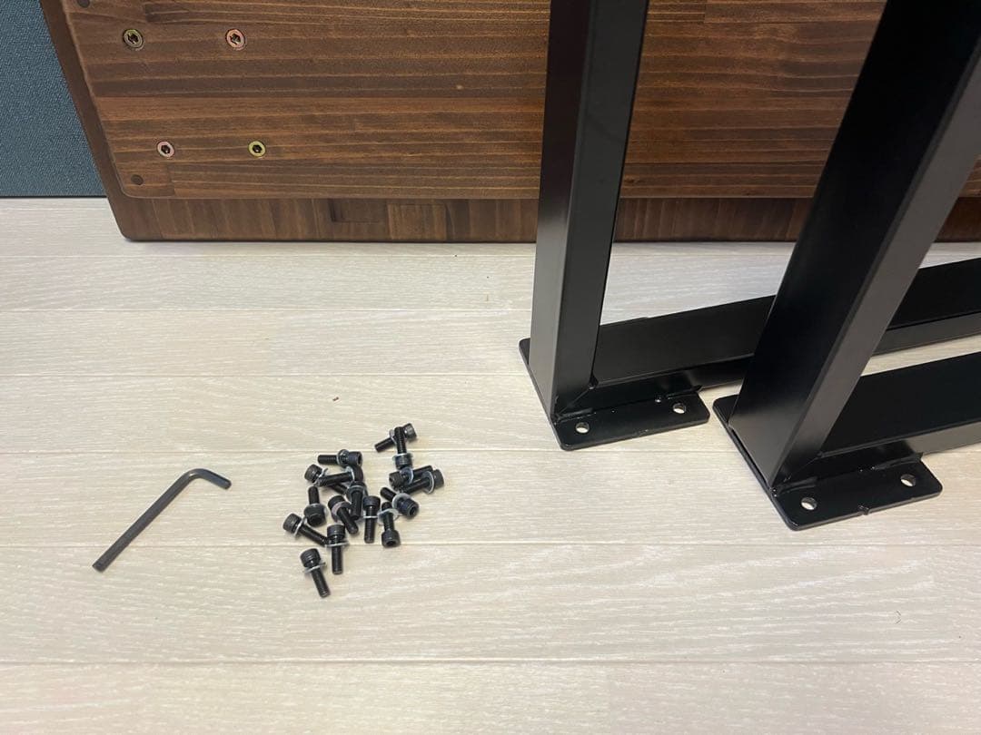 【送料無料】 ローテーブル 長方形 120cm 70cm パイン こげ茶 ロ型脚