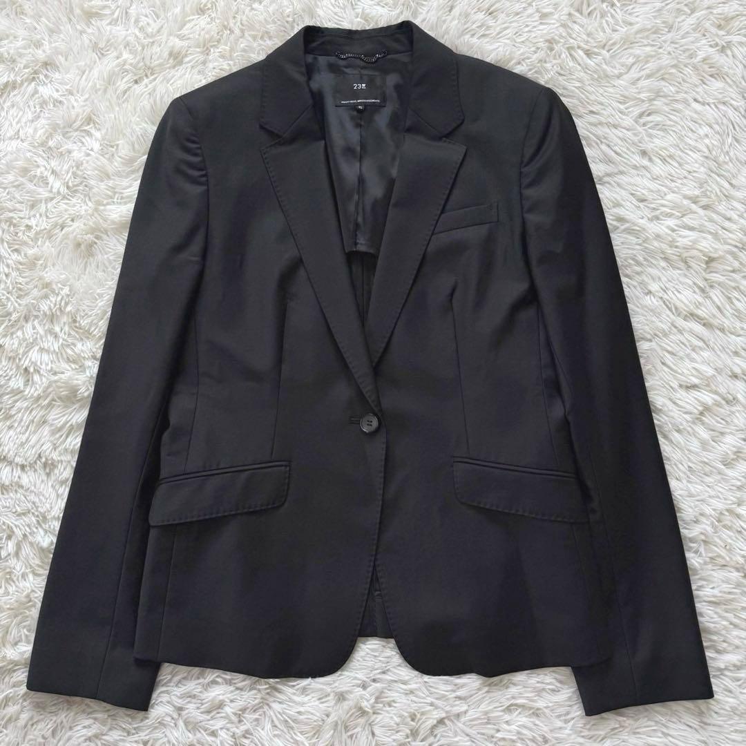 23区 セットアップ スーツ パンツ ブラック ビジネス40サイズ