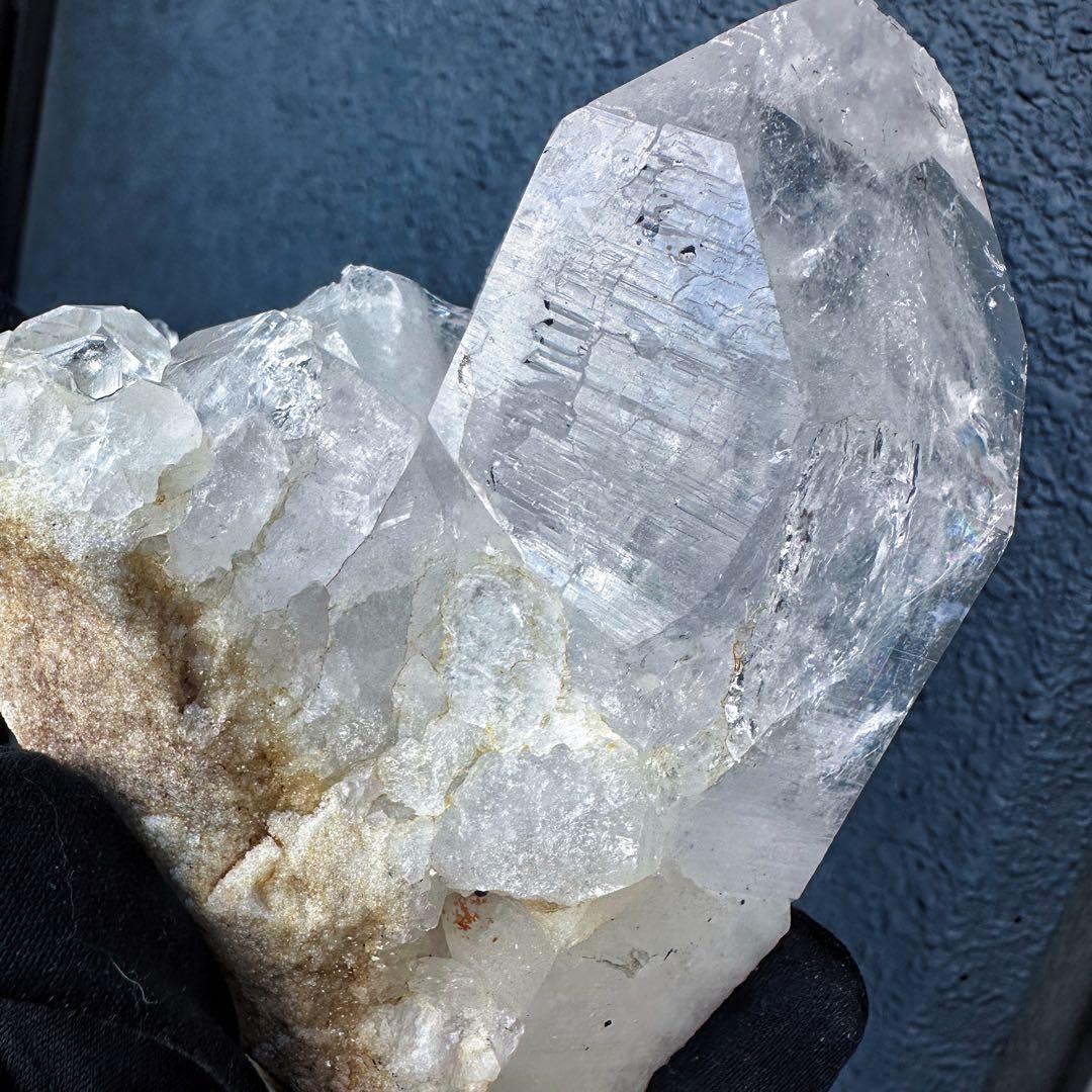 希少❗️超綺麗♡レインボー☆超強いパワー ヒマラヤ水晶 クラスター天然石A1459