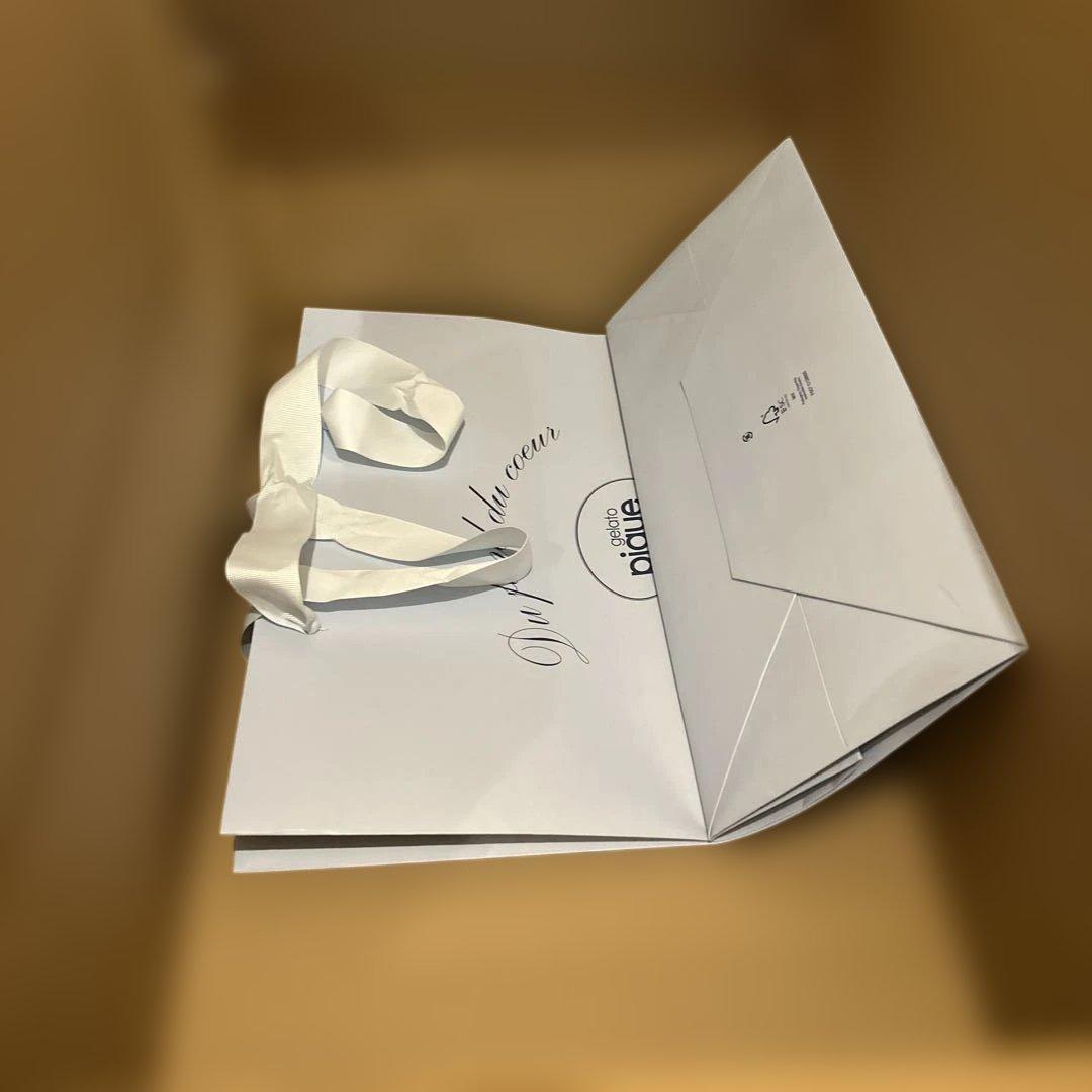 ジェラートピケ　ツインキャットジャガードワンピース　猫　タグ付き　ベージュ