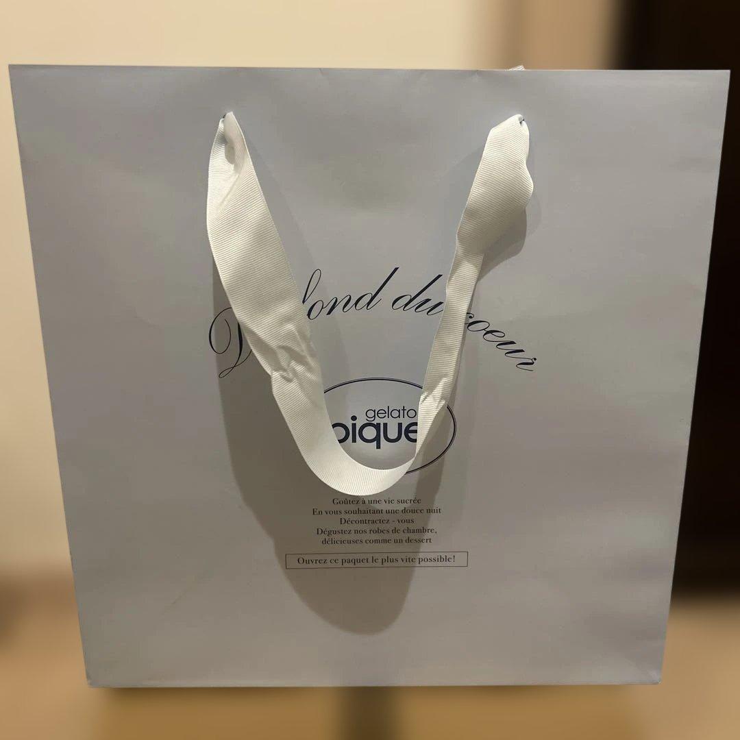 ジェラートピケ　ツインキャットジャガードワンピース　猫　タグ付き　ベージュ