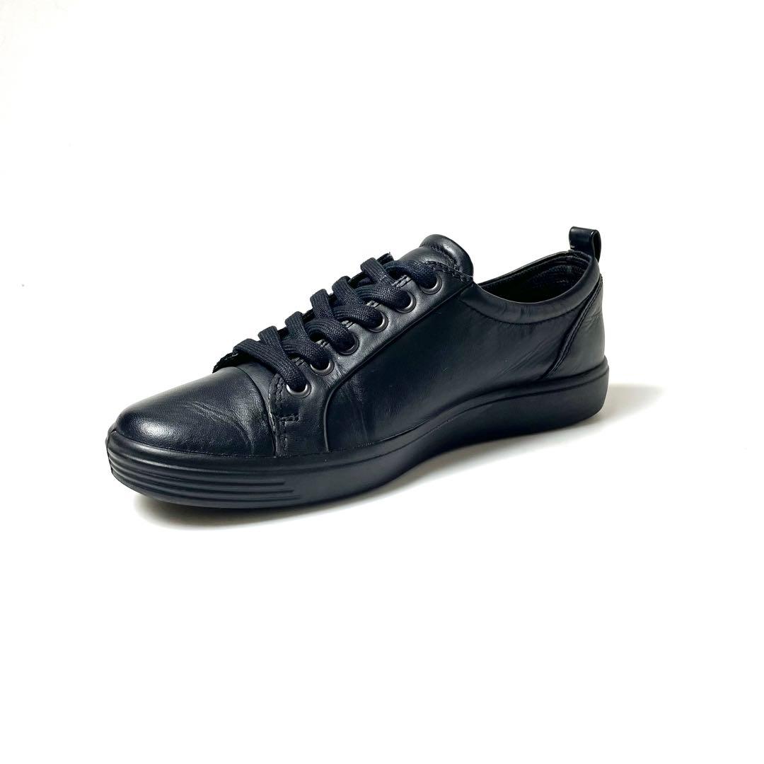 ecco GORE-TEX搭載 23.5cm SOFT7 レザースニーカー 美品