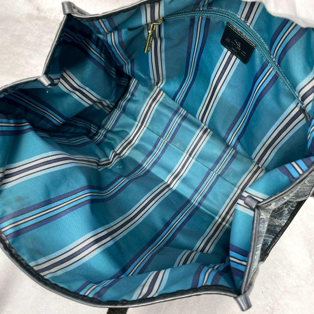 超美品 ETRO エトロ ペイズリー　犬　ダルメシアン トートバッグ