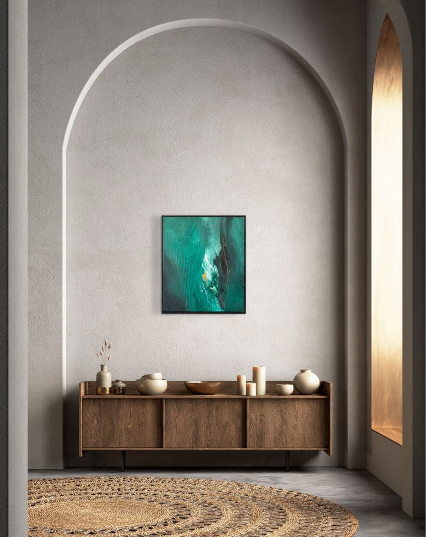 現代アート　54.5×47㎝　フレーム　北欧　モダン　アートパネル　インテリア