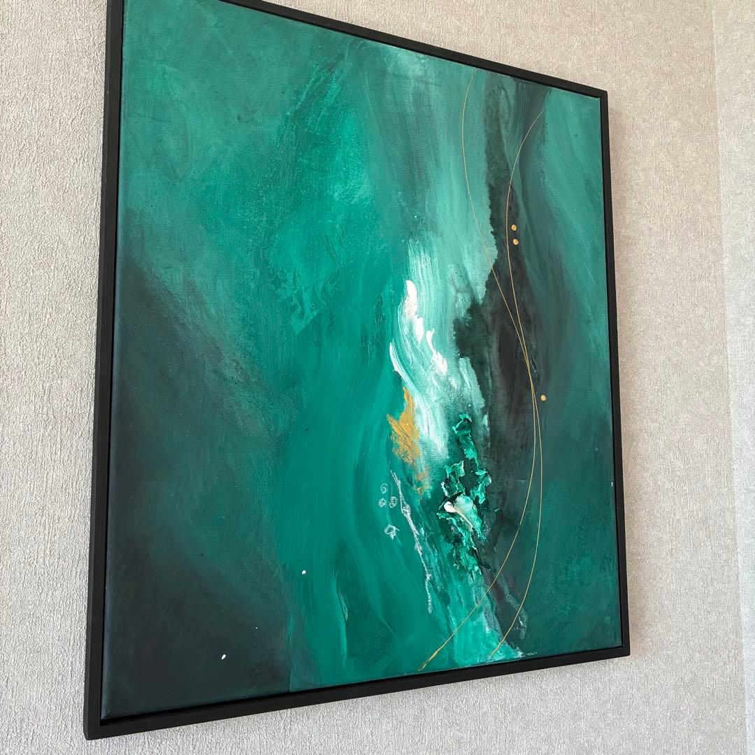 現代アート　54.5×47㎝　フレーム　北欧　モダン　アートパネル　インテリア