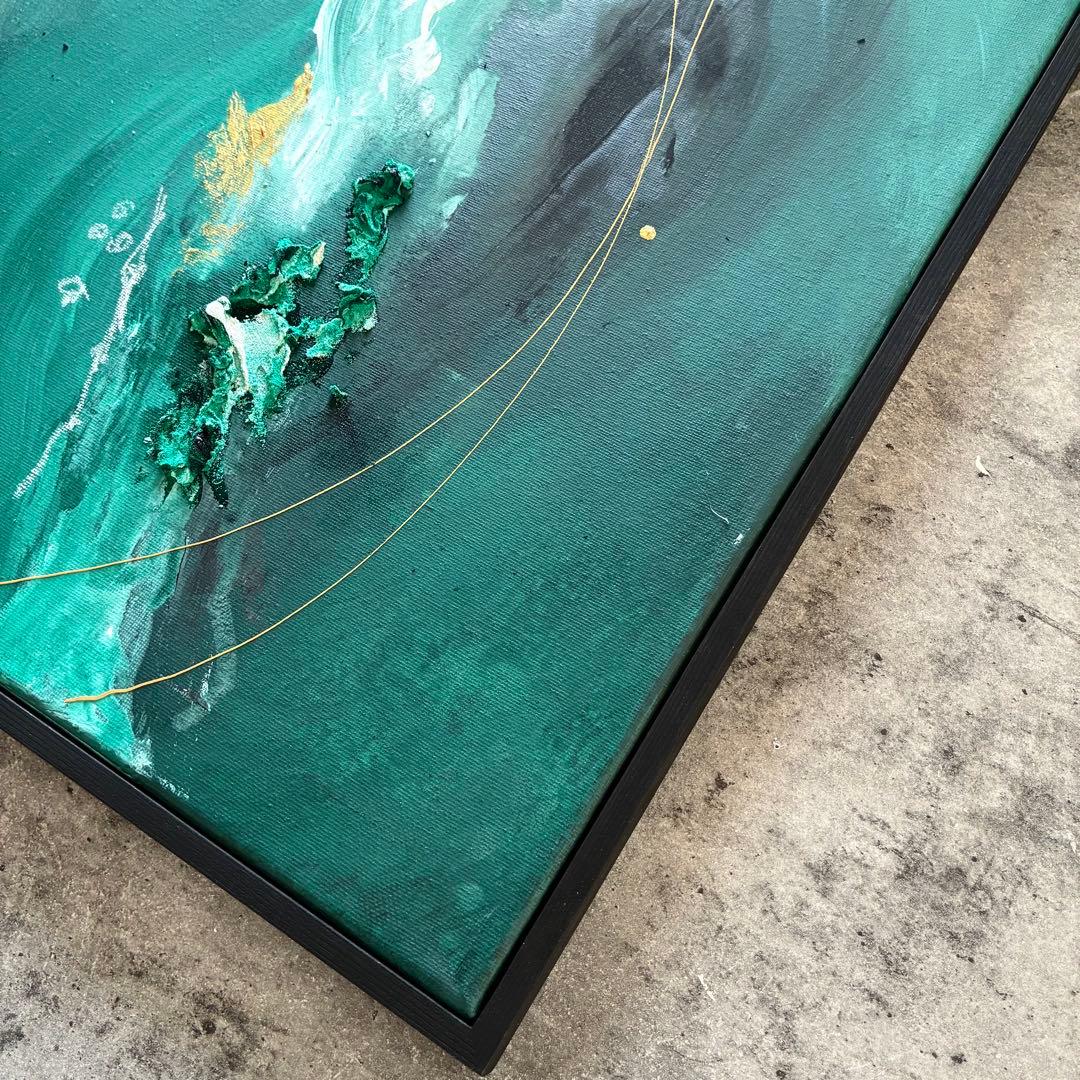 現代アート　54.5×47㎝　フレーム　北欧　モダン　アートパネル　インテリア