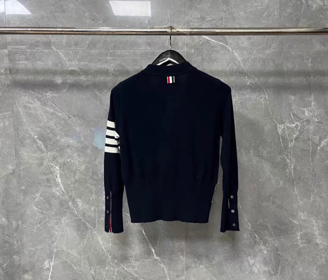トム・ブラウン 4バー ネイビー ニット