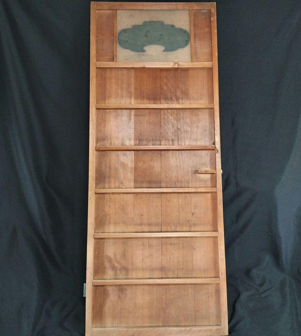 旧家 建具 トイレ 扉 木製ドア 和ガラス窓 昭和レトロ　アンティーク 古民家