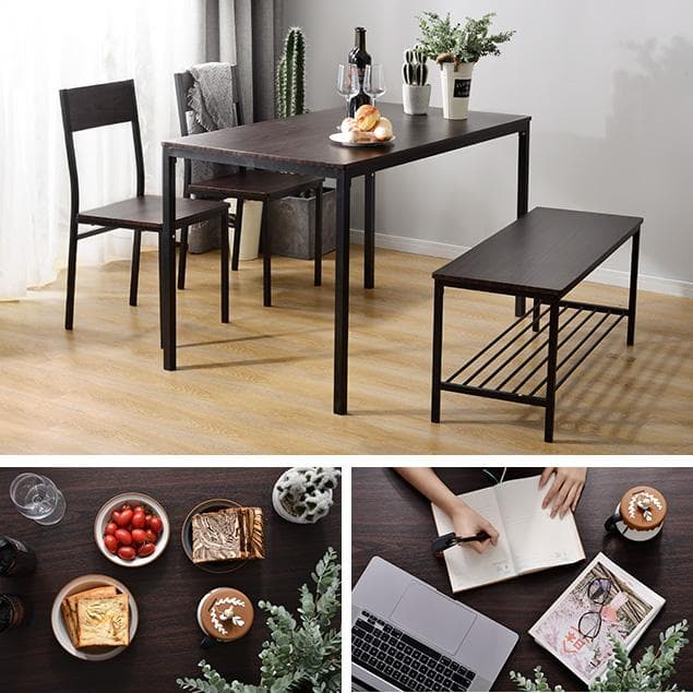 ダイニングテーブル 4点セット 木製 食卓テーブル 4人掛け 北欧 シンプル