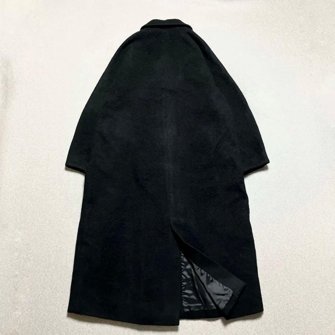 CLANE ダブルウールロングコート ラグランスリーブ シャギー マキシ丈