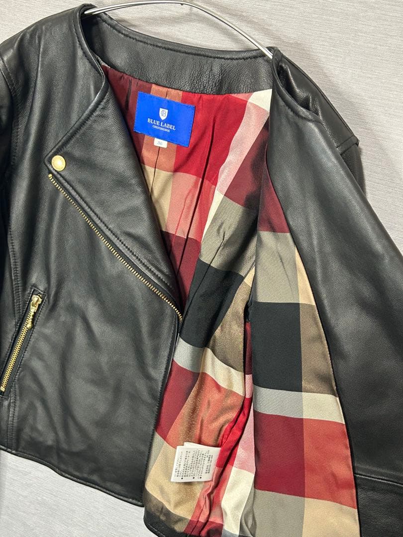 BLUE LABEL CRESTBRIDGE 本革 レザージャケット 38