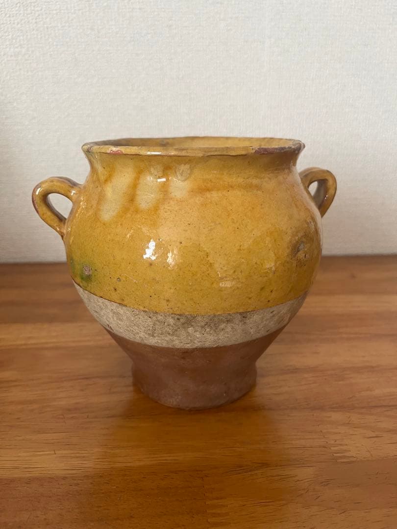 フランスアンティーク　南仏のポット　壺