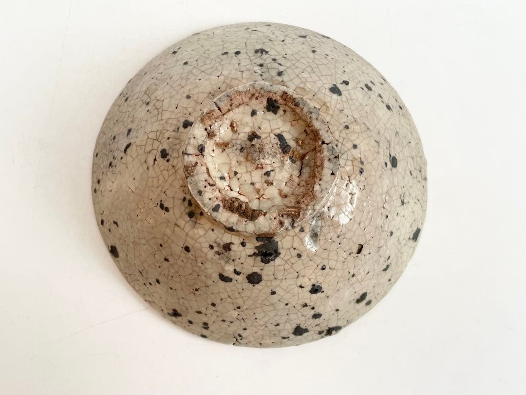 陶芸家　作家物　作者不明　箱付き　抹茶碗　茶碗　平茶碗　上口愚朗？