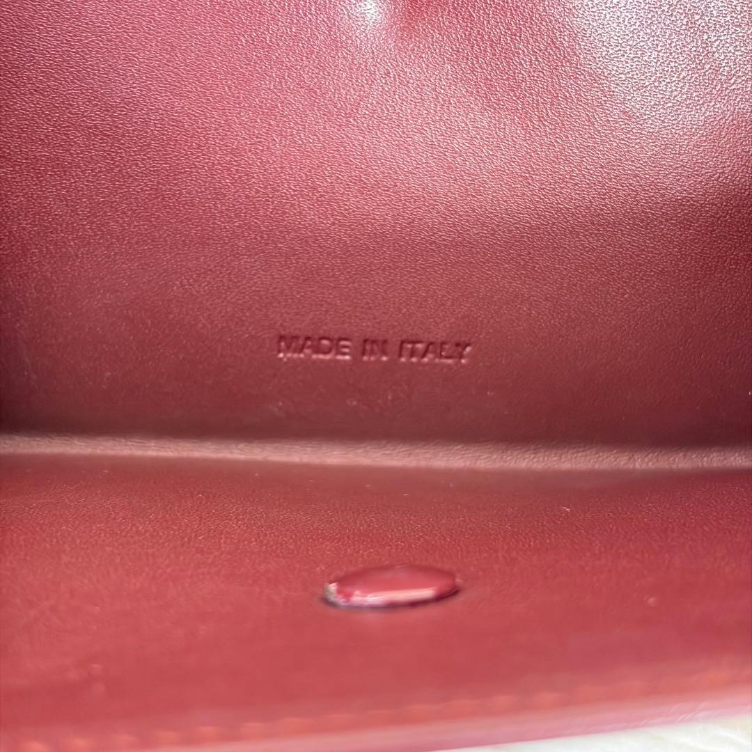 未使用級✨Cartier カルティエ 三つ折り財布 Wホック 金具 ボルドー