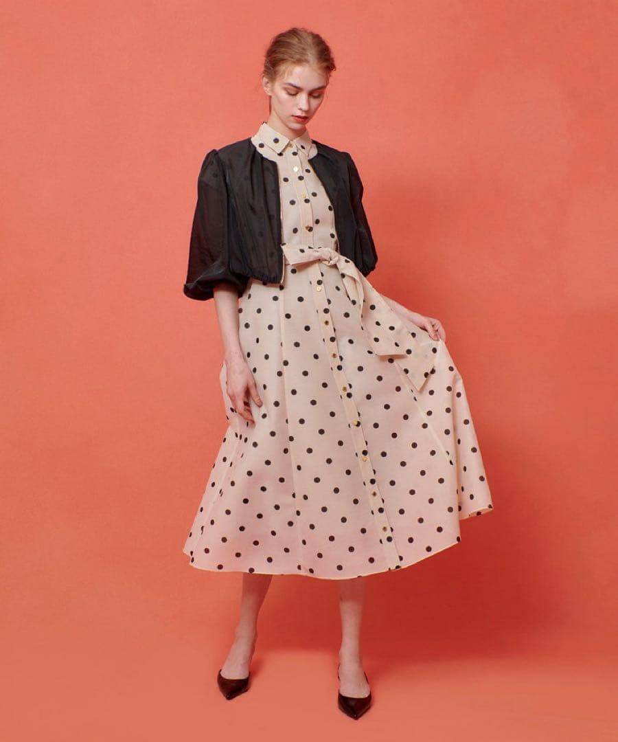 アルアバイル　ルルウィルビー オーガンドットウエストリボンワンピース