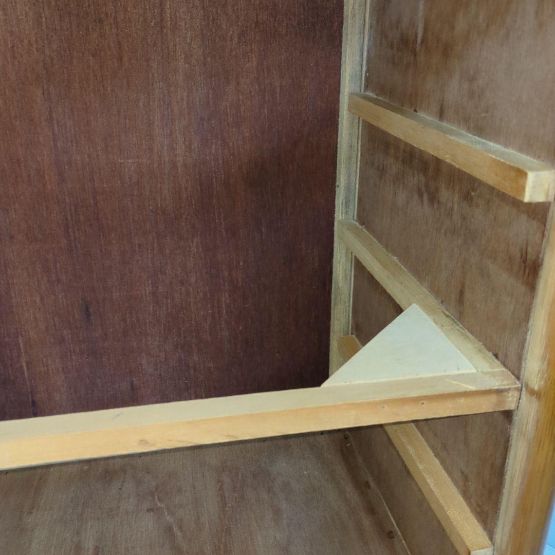 古家具◾️ナチュラル天然素材 5杯 籐ラタンチェスト/ 整理棚