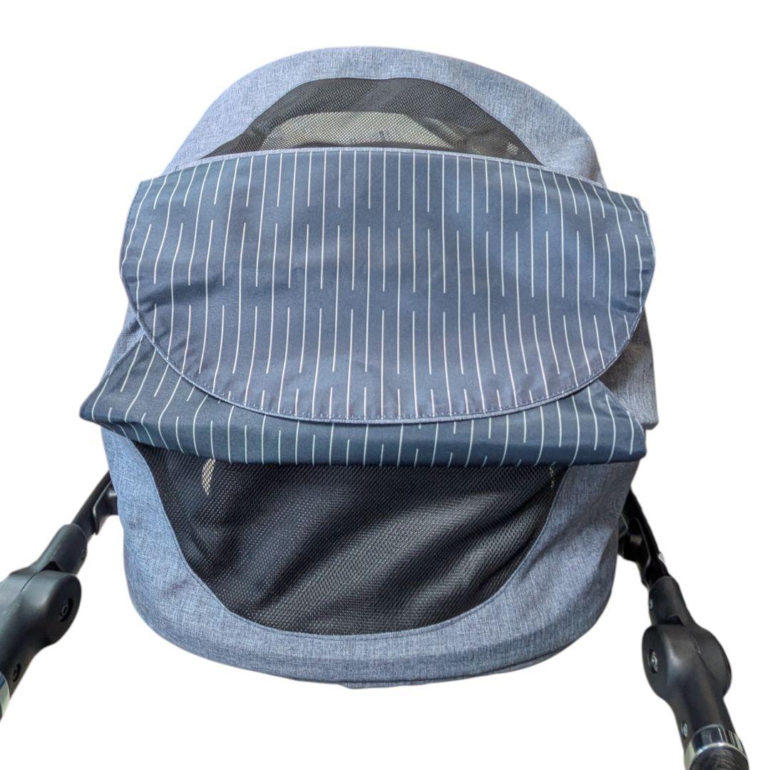 極美品 アップリカ 最上級ベビーカー オプティア クッション グレイス ネイビー