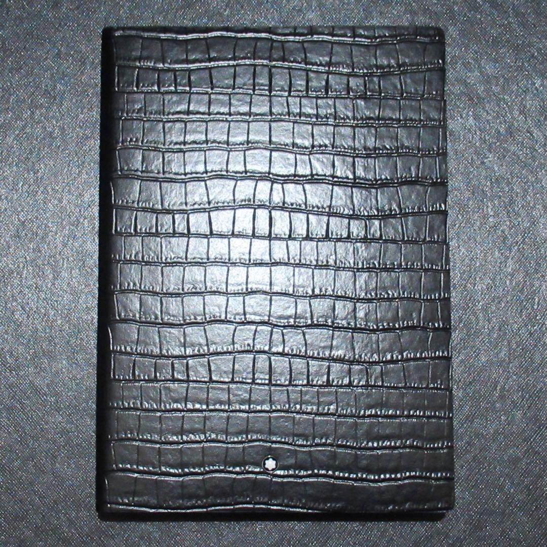 モンブラン ノート ミディアム クロコエンボスレザー 135976