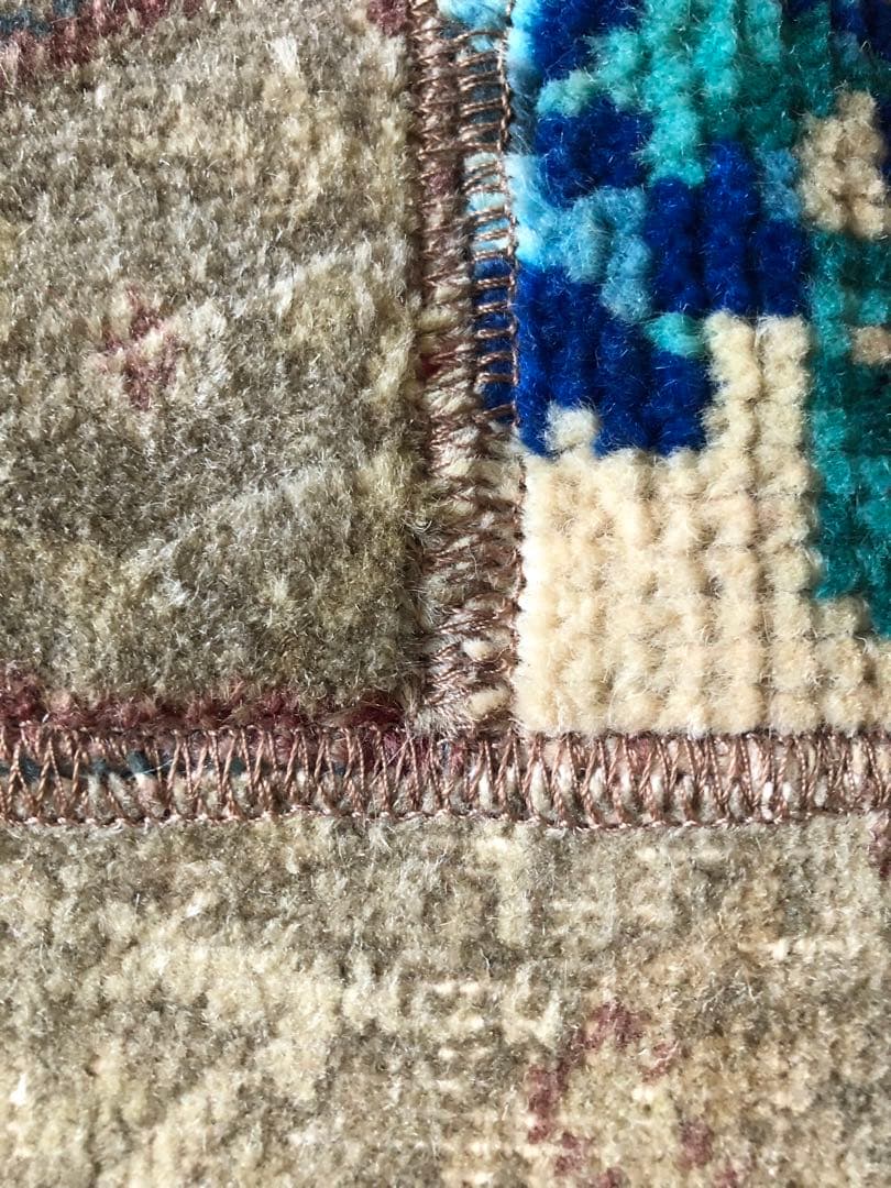 79×151 パッチワークヴィンテージラグ　花柄