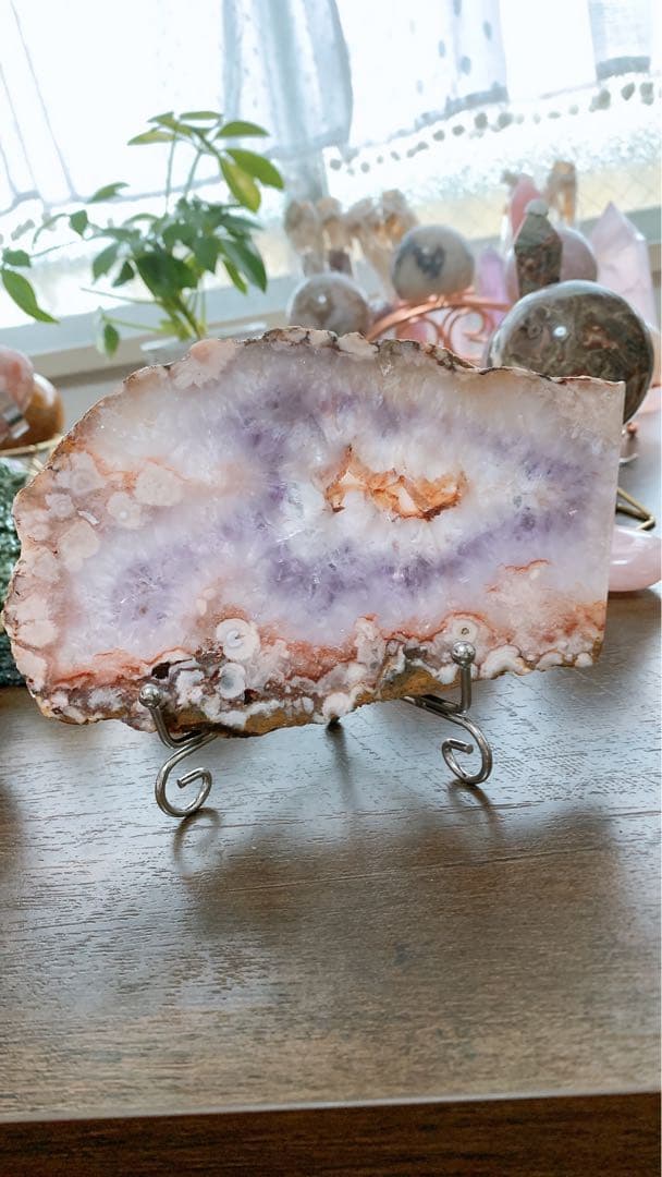 ピンクアメジスト⭐︎プレート⭐︎台座付