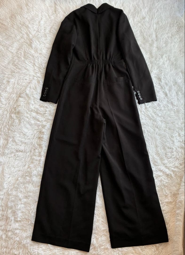 サロペット・オーバーオール・オールインワン Ameri UND BAL COLLAR FRONT OPEN JUMPSUIT