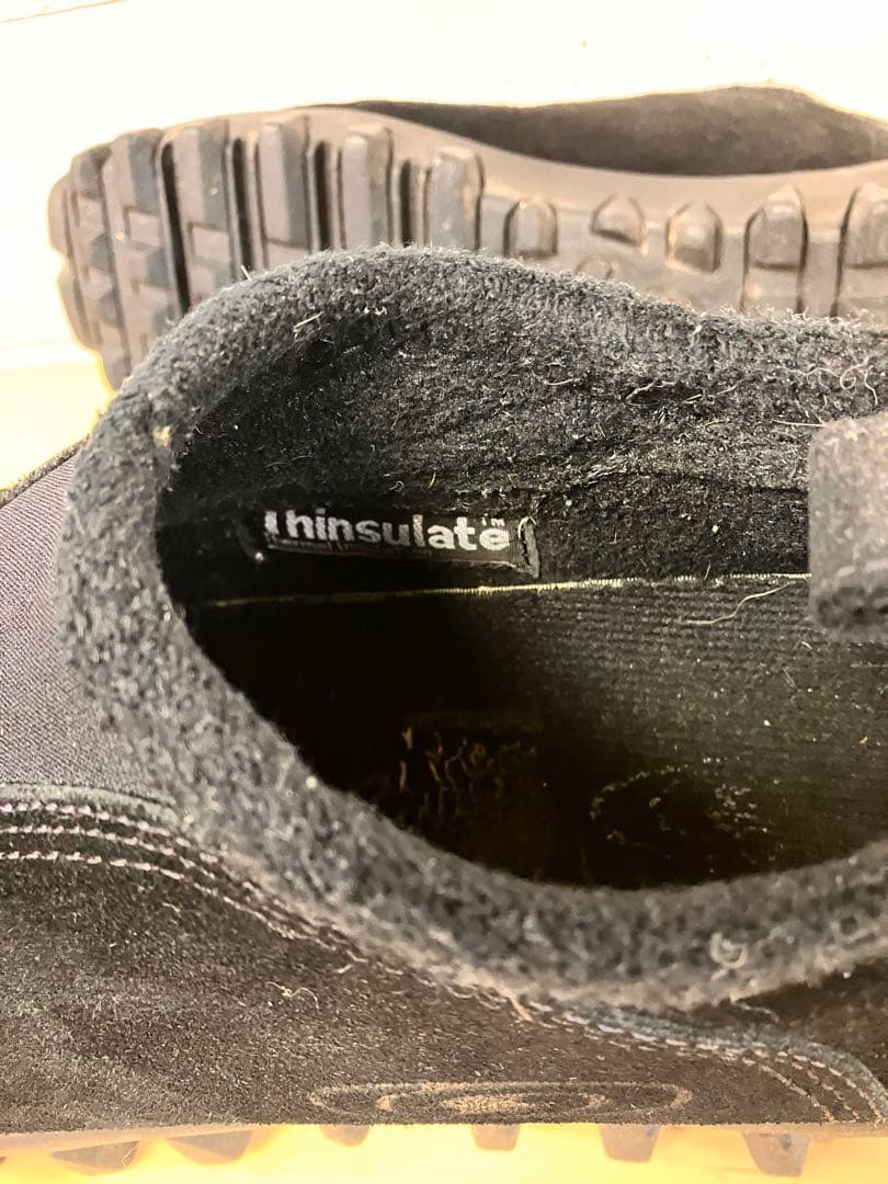 2/16まで限定 90sサロモン黒 スエード スノークロッグスリッポン