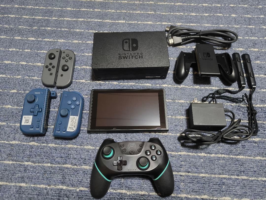 switch本体(512GB SDカード・グリップコントローラー付)