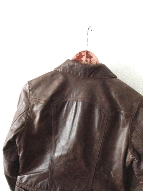 OLD GAP カウレザー トラッカージャケット/ジージャン/ライダース