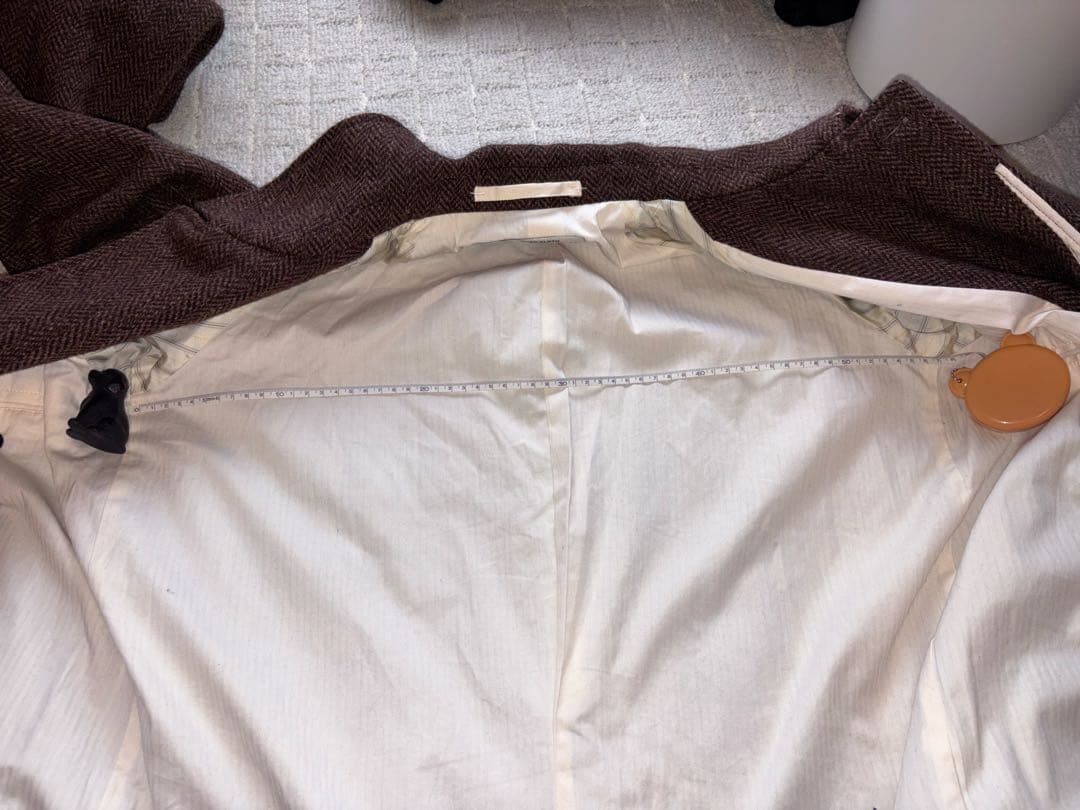 【美品/Mサイズ】BEAMS PLUS バルカラー ハリスツイードコート