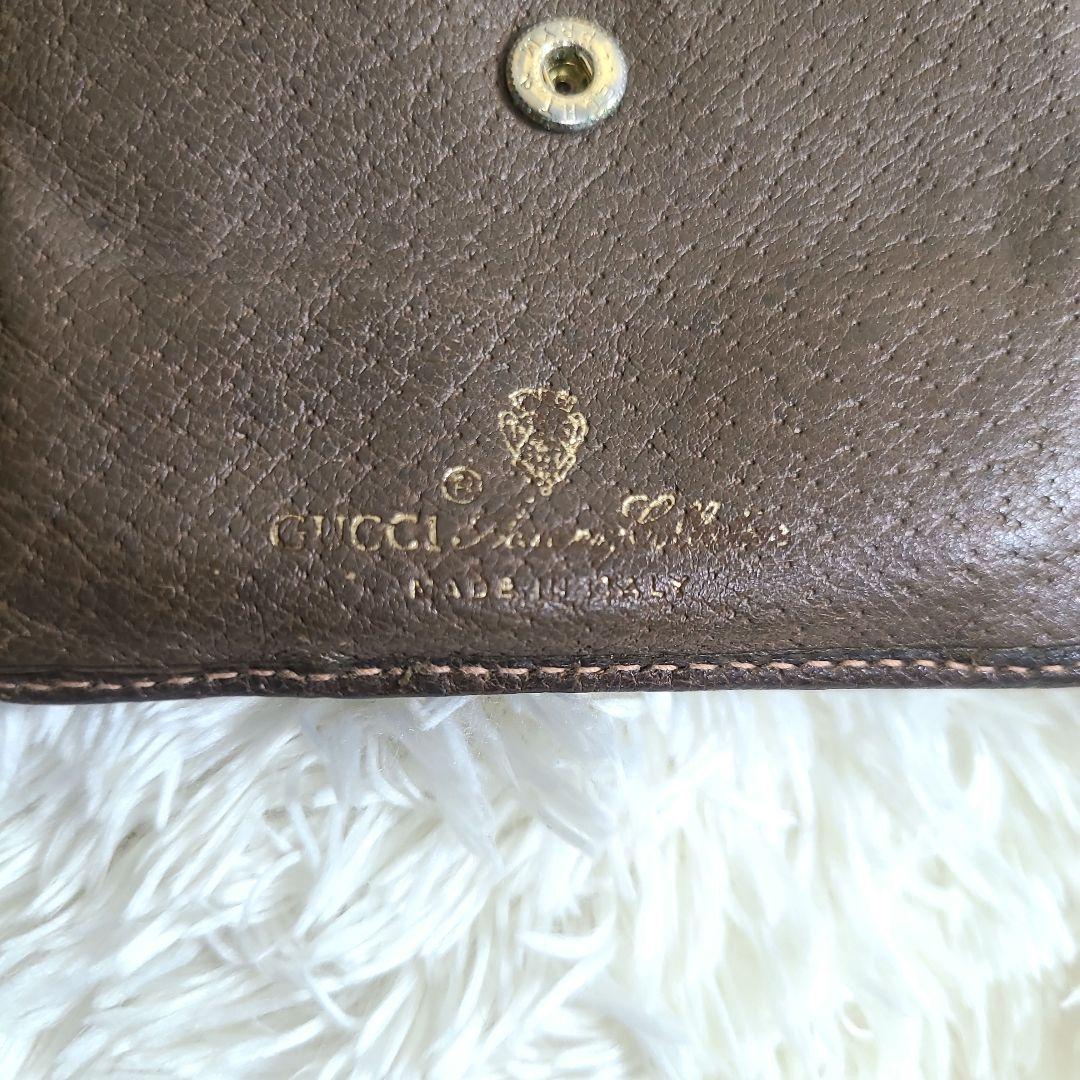 GUCCI グッチ 二つ折り財布 GG柄 オールドグッチ PVC 総柄