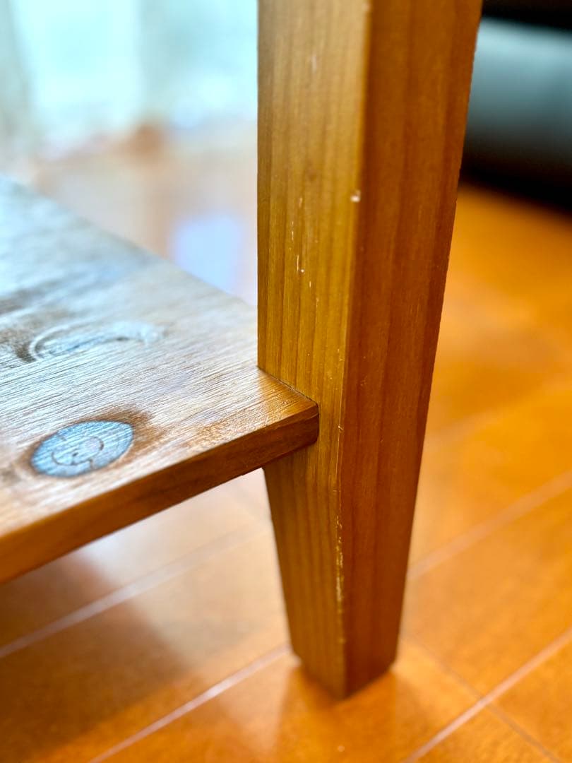 ローテーブル　センターテーブル　ニトリ　木目　リビングボード