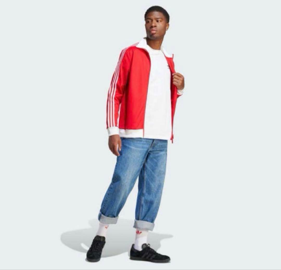 【美品】adidas トラックジャケット　ベッケンバウアー M 赤