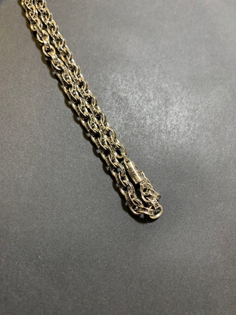 ダガー　プレート　ペーパーチェーン　ネックレス　50㎝