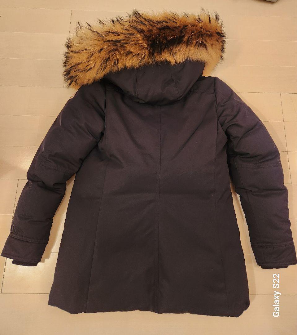 ピレネックス PYRENEX ダウン レディースフードファー着脱ブラック 36