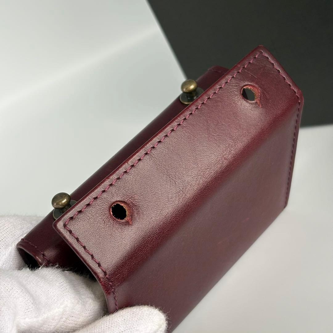 m+ エムピウ ミッレフォッリエⅡ P25 ワイン イエロー 二つ折り財布