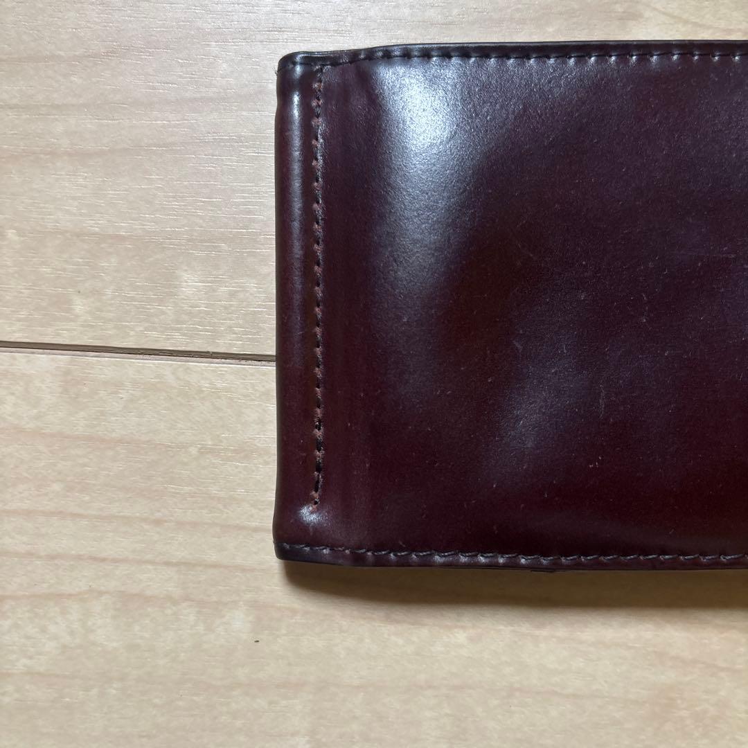 meanswhile マネークリップ　バーガンディ