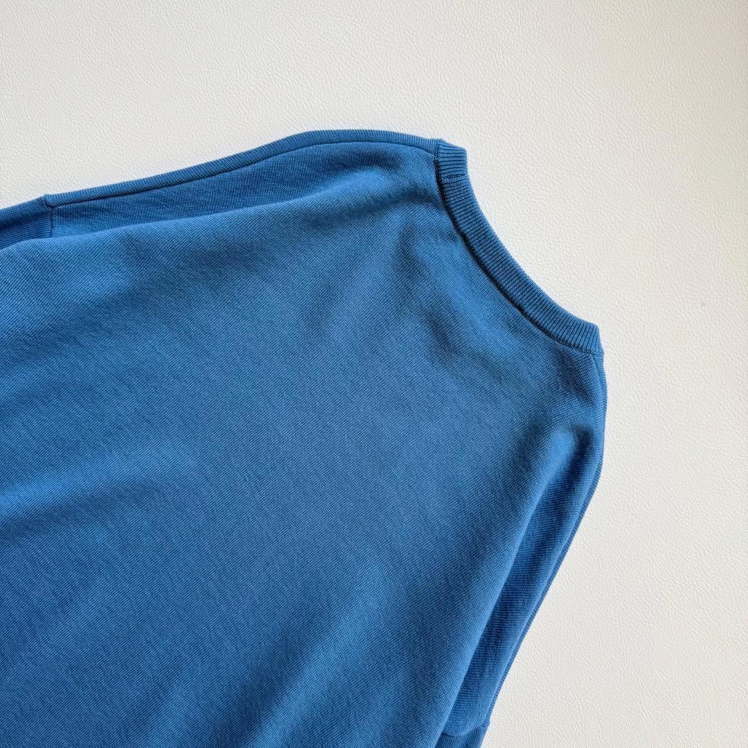 エンフォルド　ニット　ワイドシルエット　スリット　ゆったり　ライトブルー　38