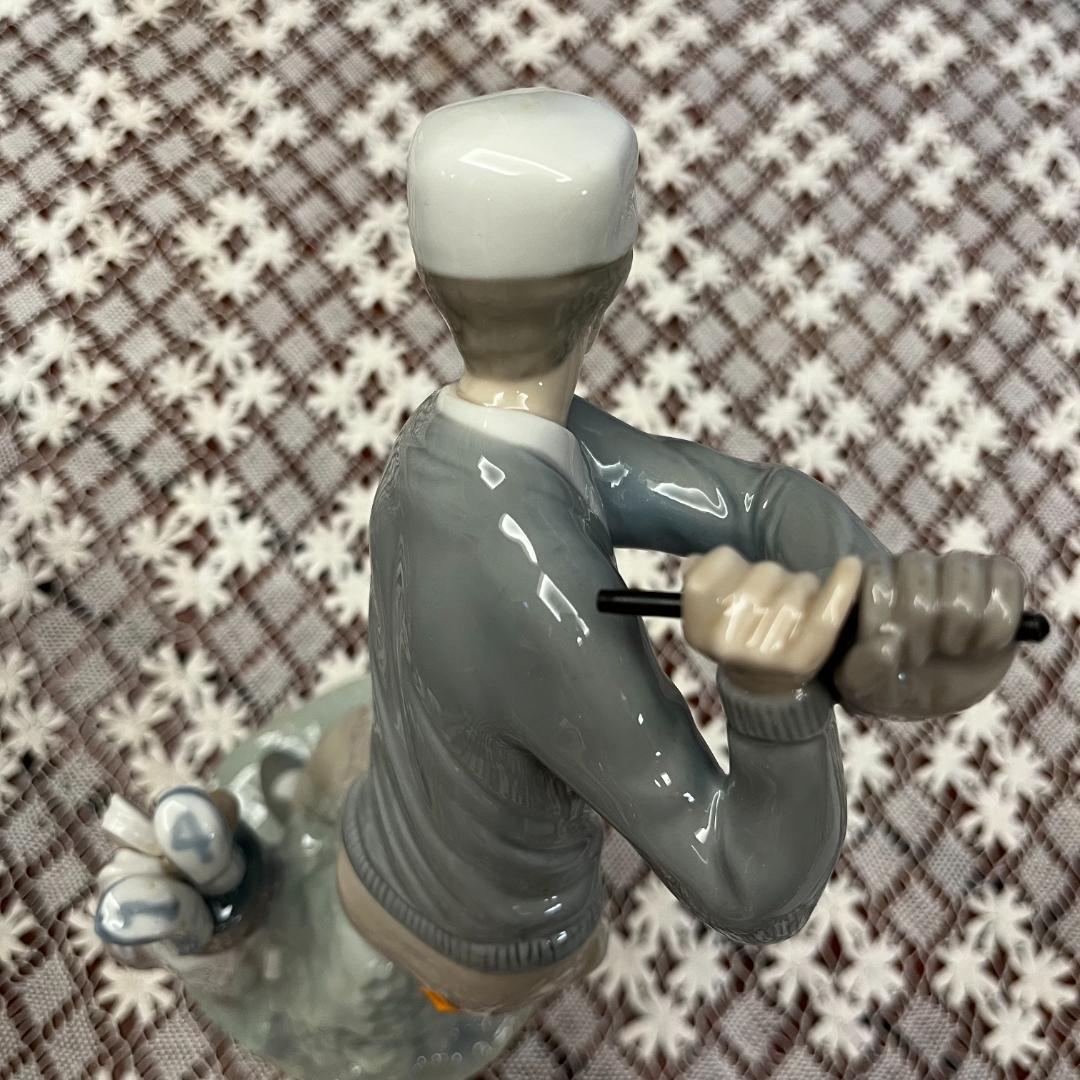 LLADRO 4824 ゴルフ Jugador de golf 陶磁器 人形