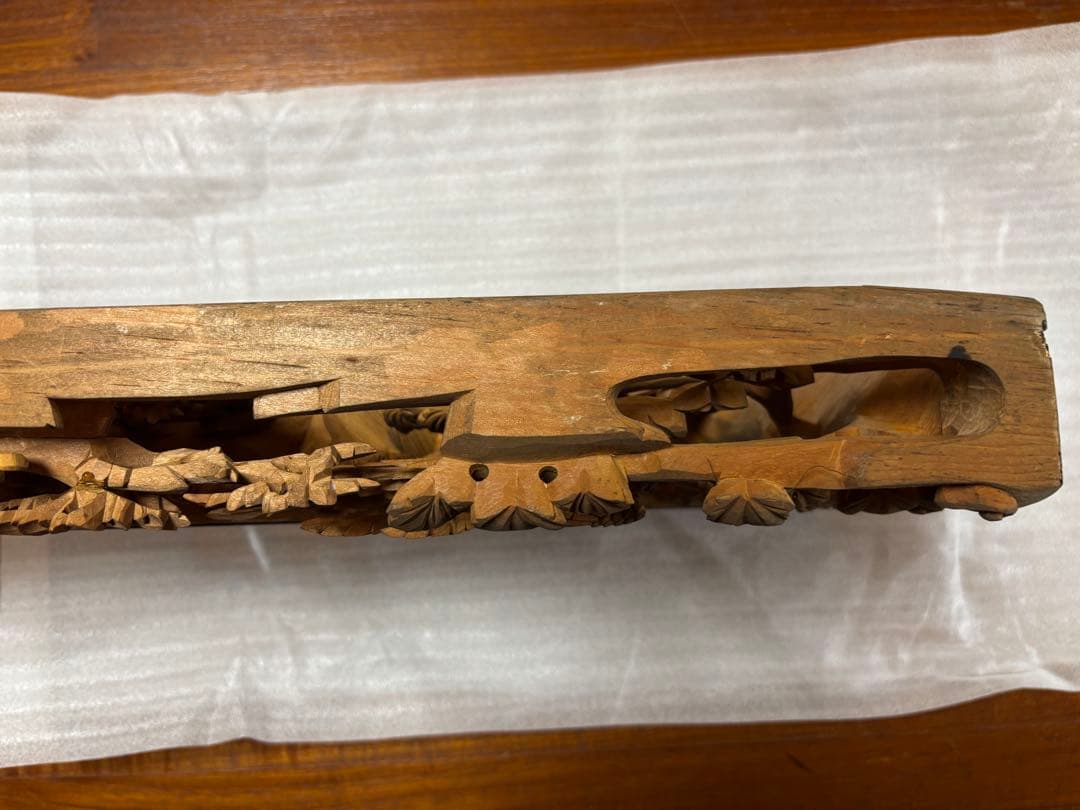 仏壇　欄間　　らんま　寺院仏具　木製　彫刻