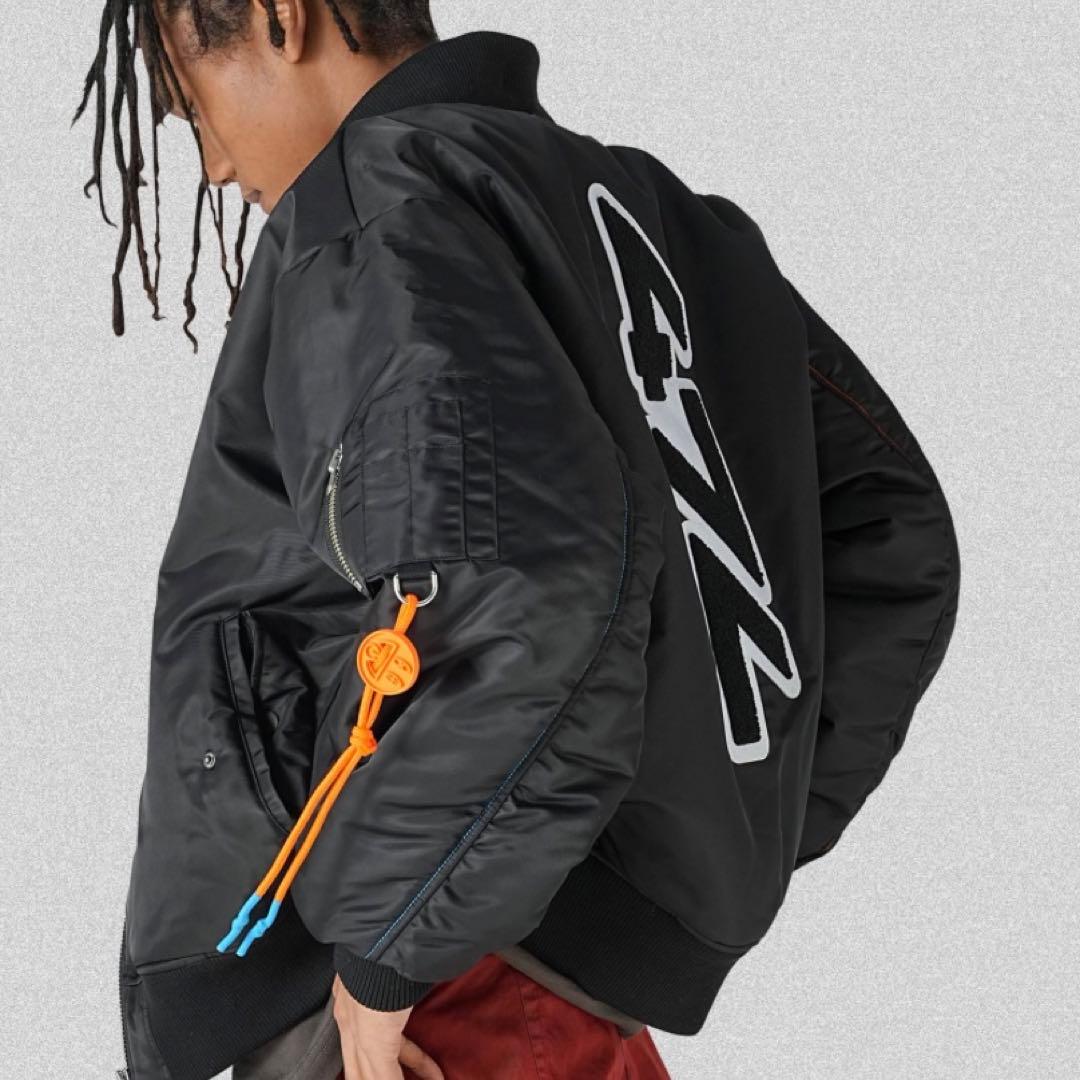 code47L FILE_2022_2 \"LOGO\"MA-1ブルゾン＋「DO」