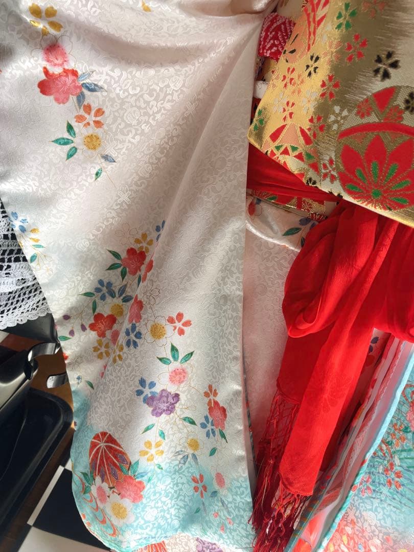 七五三 7歳様グラデーション着物セット