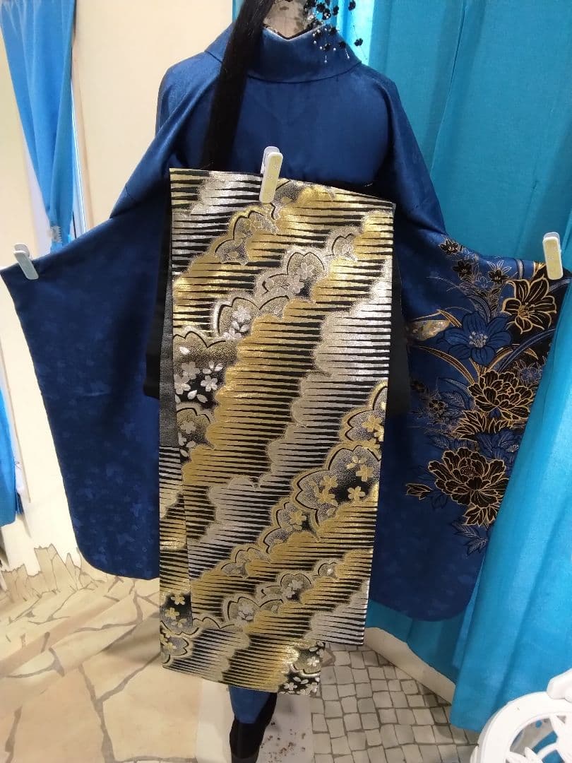 振袖フルセット、正絹振袖成人式、落款、半襟、重ね衿、帯揚げ帯締め、西陣袋帯、襦袢