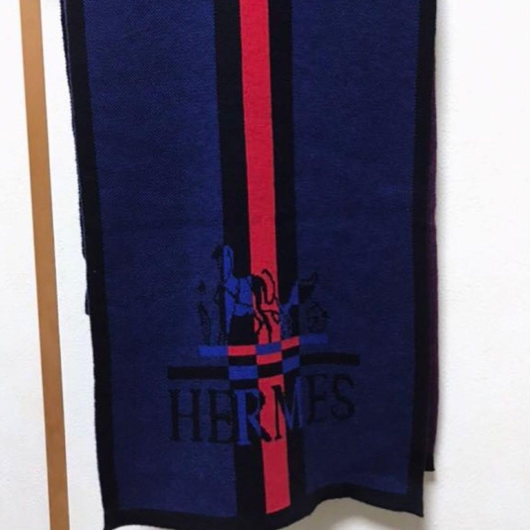 人気柄暖かいニットマフラー