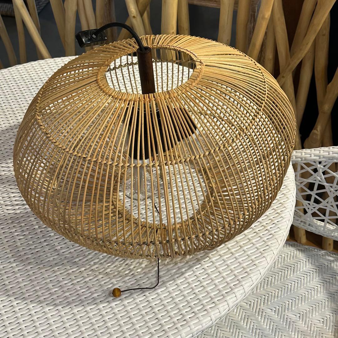 【訳あり】バリ島ラタン天井照明Φ50cm 通常18,150円がなんと！