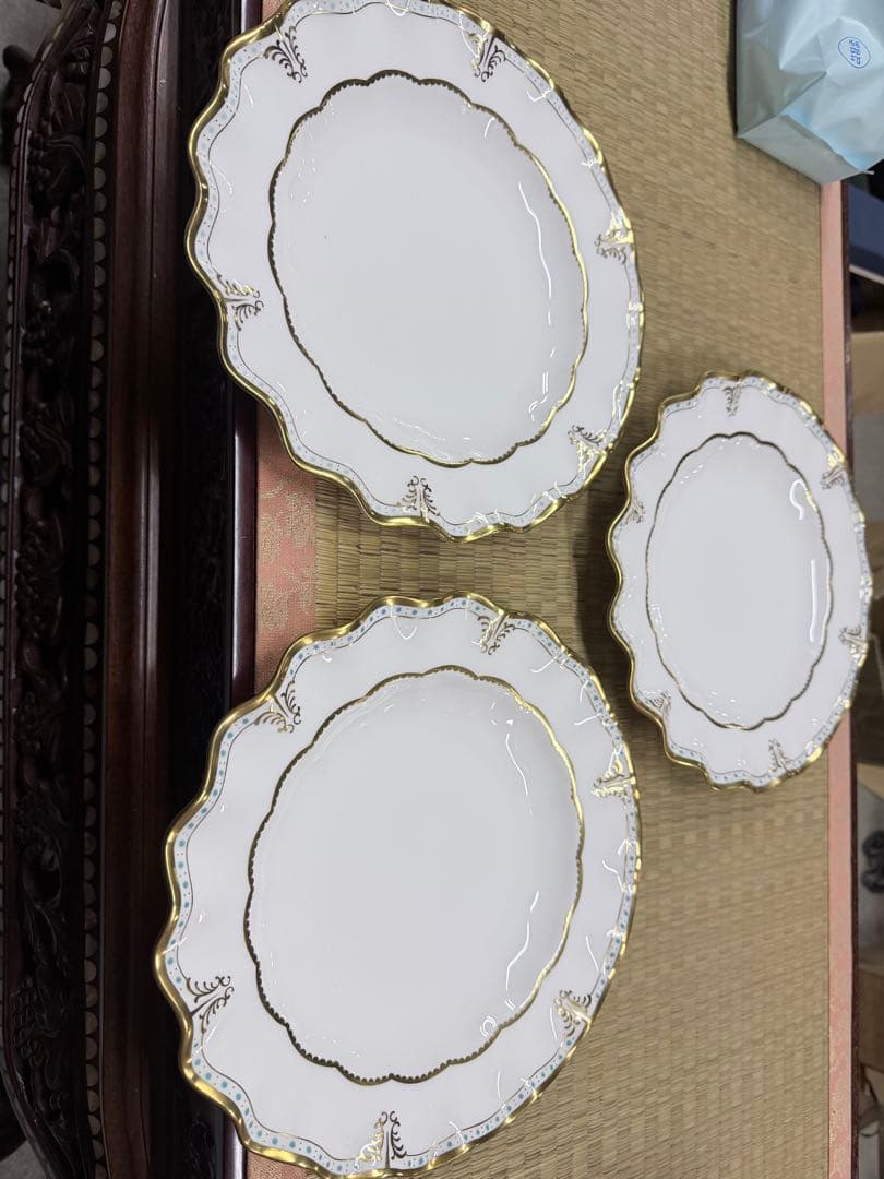  Crown Derby Lombardy プレート 3枚セット