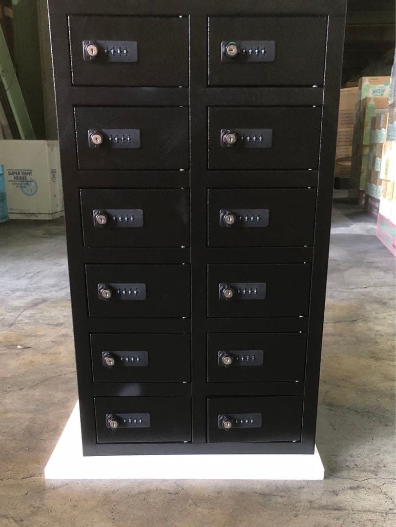 c*o様 OSMLK-312 貴重品一時保管庫 ミニロッカー 2列6段/12人用