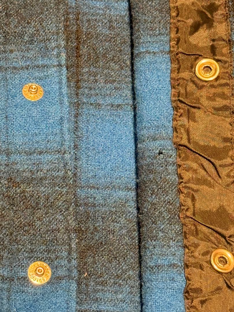 PENDLETON ウールシャツ オンブレ usa製　青黒 ウエスタン