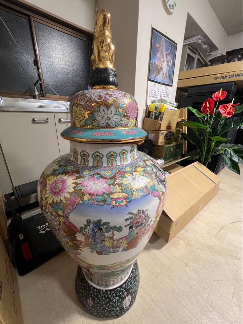 壺(中国アンテック美しい装飾)