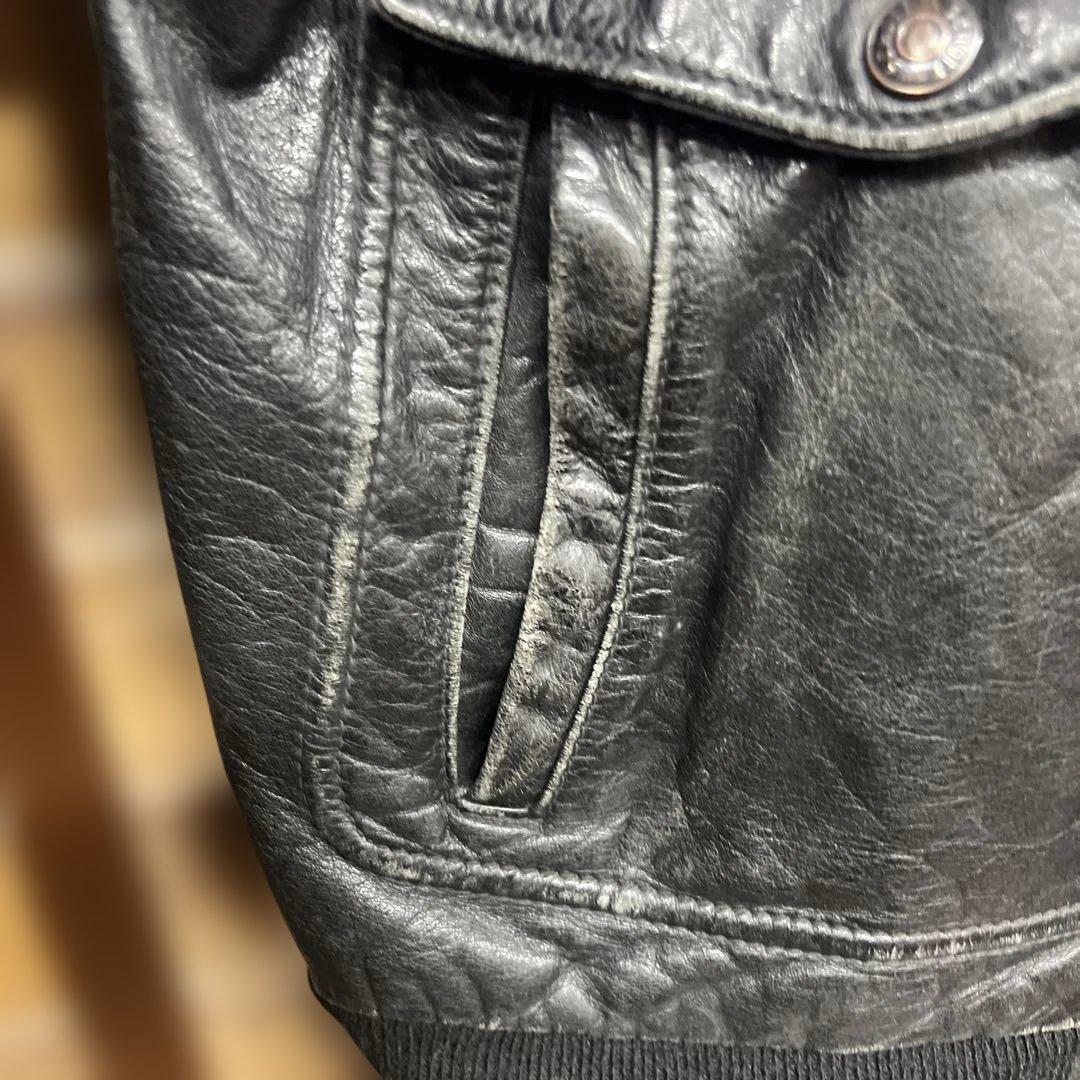 K*）様 Schott G-1 黒 レザー フライトジャケット